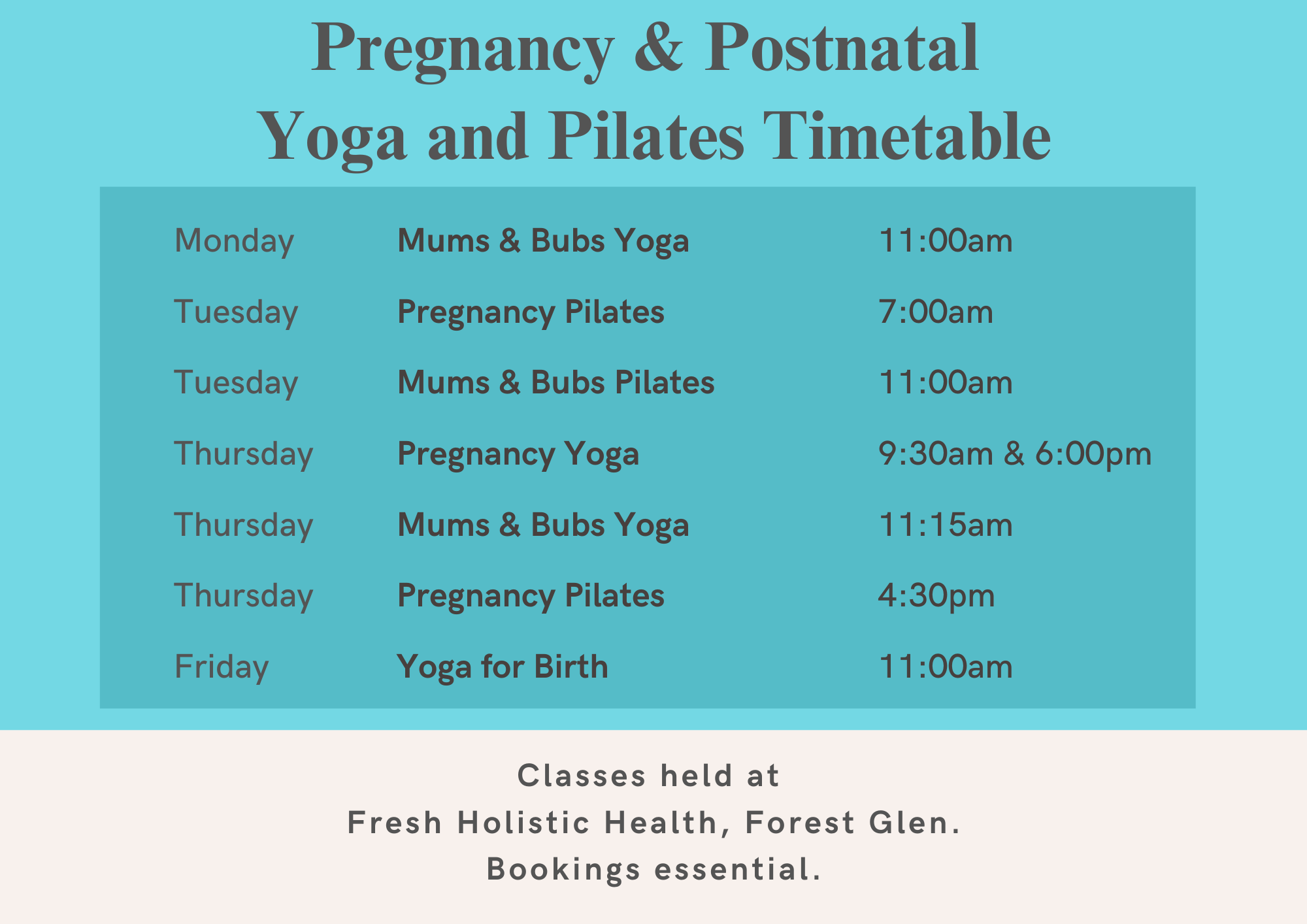 pregnancy yoga and pilates with Shine Yoga